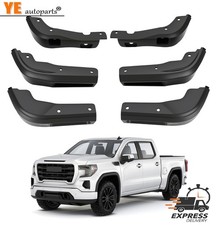 6x Mud Flaps Delete For Gmc Sierra 1500 2019-2025 Durable Abs Material No-drill 6x Mud Flaps Delete For Gmc Sierra 1500 2019-2025 Durable Abs Material No-drill
