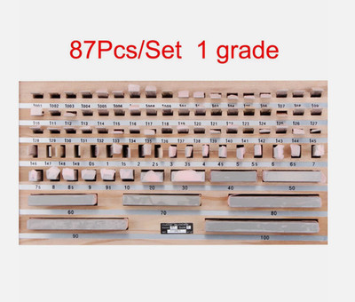87Pcs/Set Block Gauge 1 grade Caliper Block gauge Inspection Block Gauge Measure