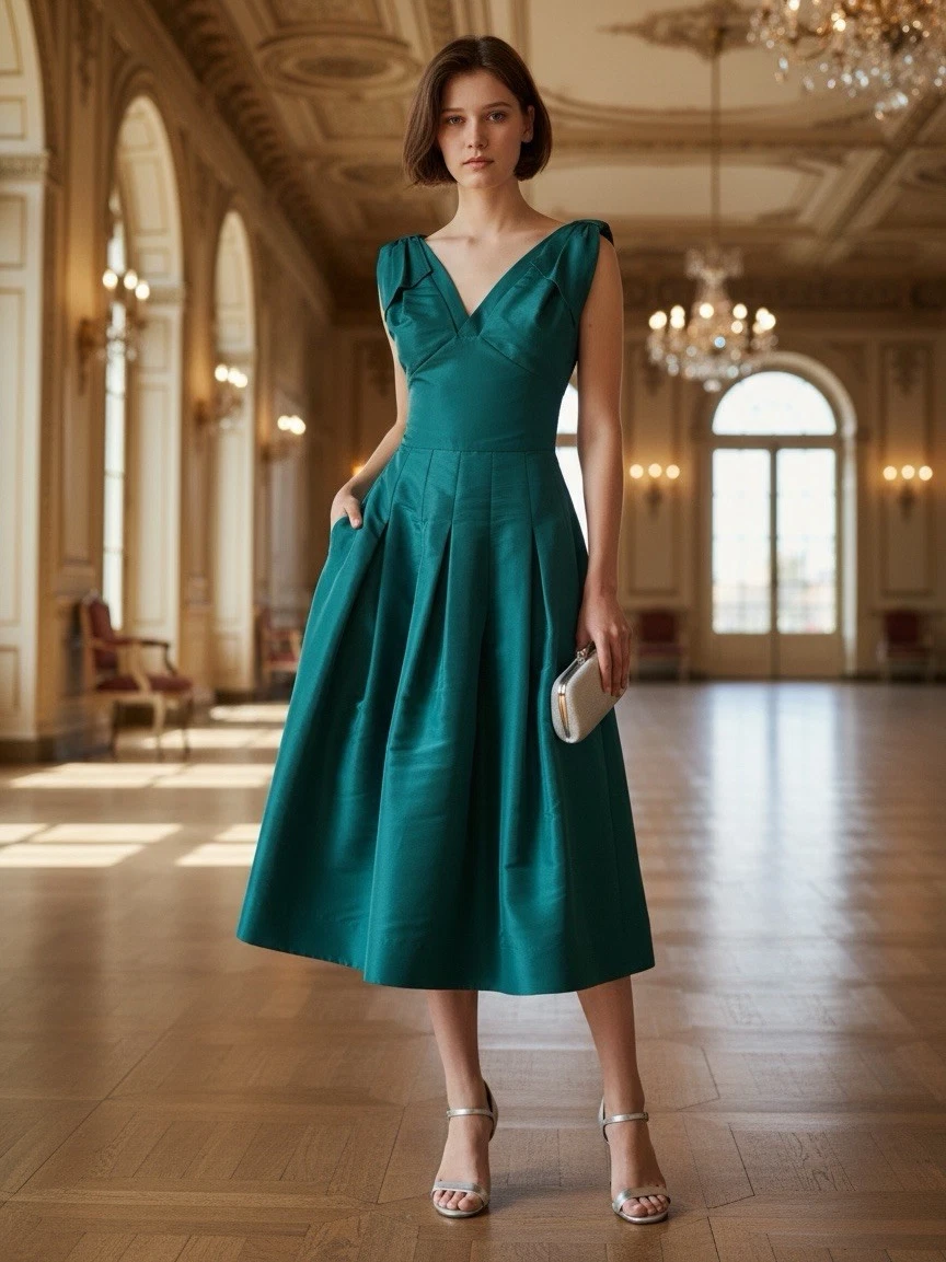 oscar midi dress green de la Renta Solid Dresses for Women for sale styleattribute-coconut girl