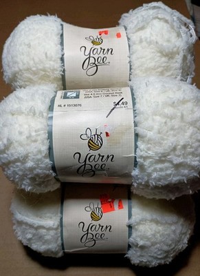 Yarn Bee Yarn - Cloud 9 - Cream - 5 Skeins - 2 Different Dye Lots (3/2)