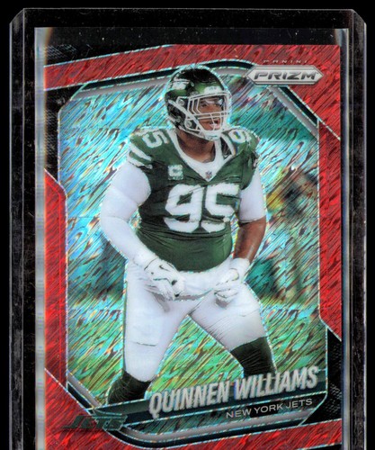 2025 Panini Prizm #292 Quinnen Williams Red Shimmer #/49