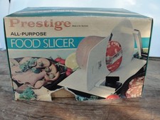 Affettatrice manuale pieghevole vintage Prestige - Made West Germany - cucina retrò