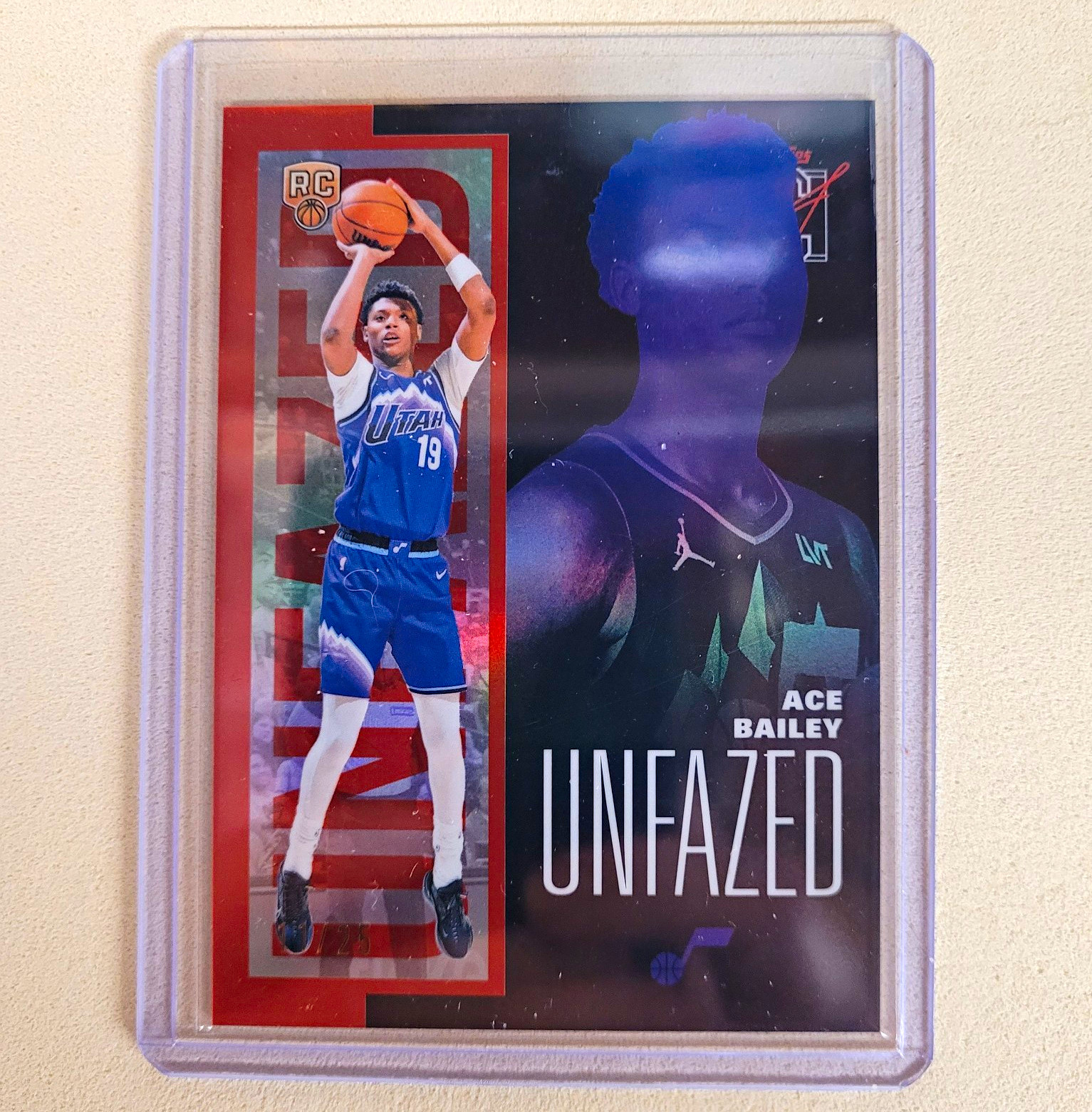 /25!🔥Topps 2025-26 Signature Class Red Unfazed Ace Bailey RC #FAZE-15 /25 Jazz
