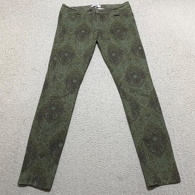 Paige Womens sz 28 Jeans Multicolor Paisley Ultra Skinny Low Rise Verdugo