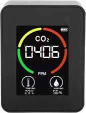 Carbon Dioxide Detector, 3-in-1 Air Quality Detector Indoor CO2 Meter Digital.