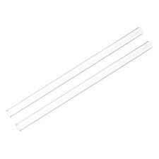 2pcs Rigid Round Clear Tubing 10mm 2/5" ID x 13mm 1/2" OD x 1Ft 305mm Length