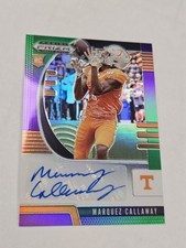 Marquez Callaway 2020 Prizm Draft Picks Green Purple Rookie Autograph 114/199