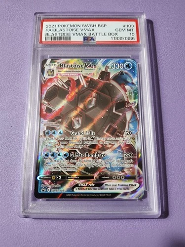 Pokémon TCG Blastoise VMAX SWSH103 Sword & Shield Promo Card PSA 10