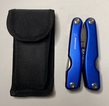 Boeing Blue Multi-Tool Folding Tool w/ Nylon Belt Pouch