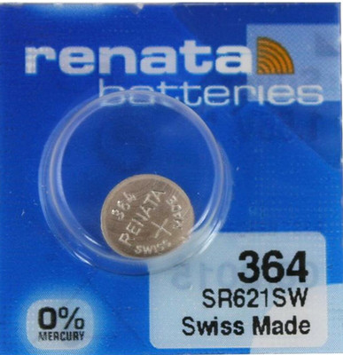 Watch Renata 364 Uhrenbatterie SR621SW MF 0 % Mercury 1,55 V (aus 10er Stripe)