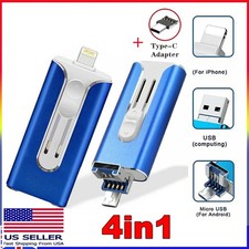 4IN1 USB3.0 Flash Drive Thumb Memory Stick OTG for iPhone Samsung Laptop Type C