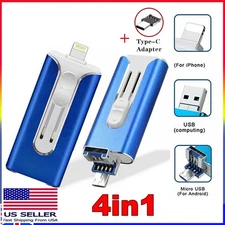 4IN1 USB3.0 Flash Drive Thumb Memory Stick OTG for iPhone Samsung Laptop Type C