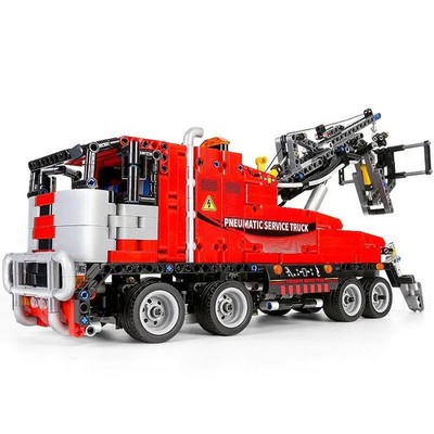 Tech RC APP Pneumatic City Service Truck Bricks Toy 19001