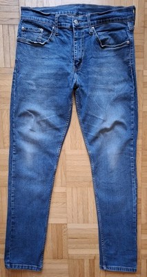 Levis 511 Jeans W34 L32 Slim Fit * dunkelblau * Stretch * Used Look