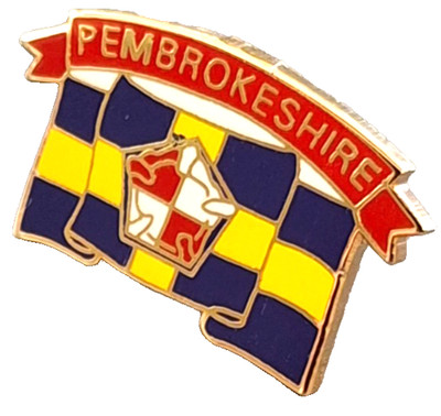 Pembrokeshire County Small Pin Badge - LAST FEW