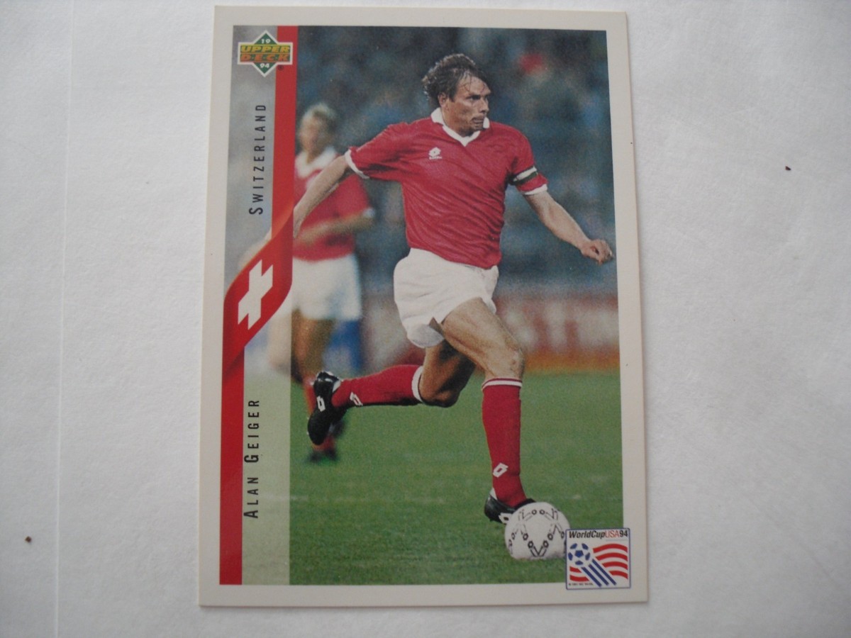 Upper Deck 1994 World Cup Switzerland Soccer Card #132 Alan Geiger