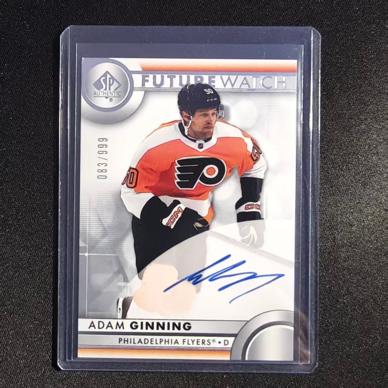 🎗️ZY 2023-24 UD SP AUTHENTIC HOCKEY FUTURE WATCH AUTO /999 ADAM GINNING #146 -2