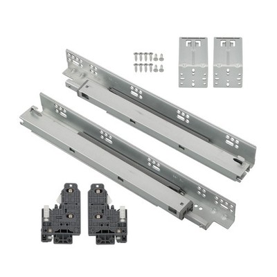 Concealed Bottom Mount Drawer Slides Soft Close 15in 100 LB Load