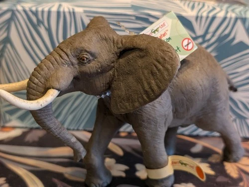 2006 African Bull Elephant Figurine Safari LTD