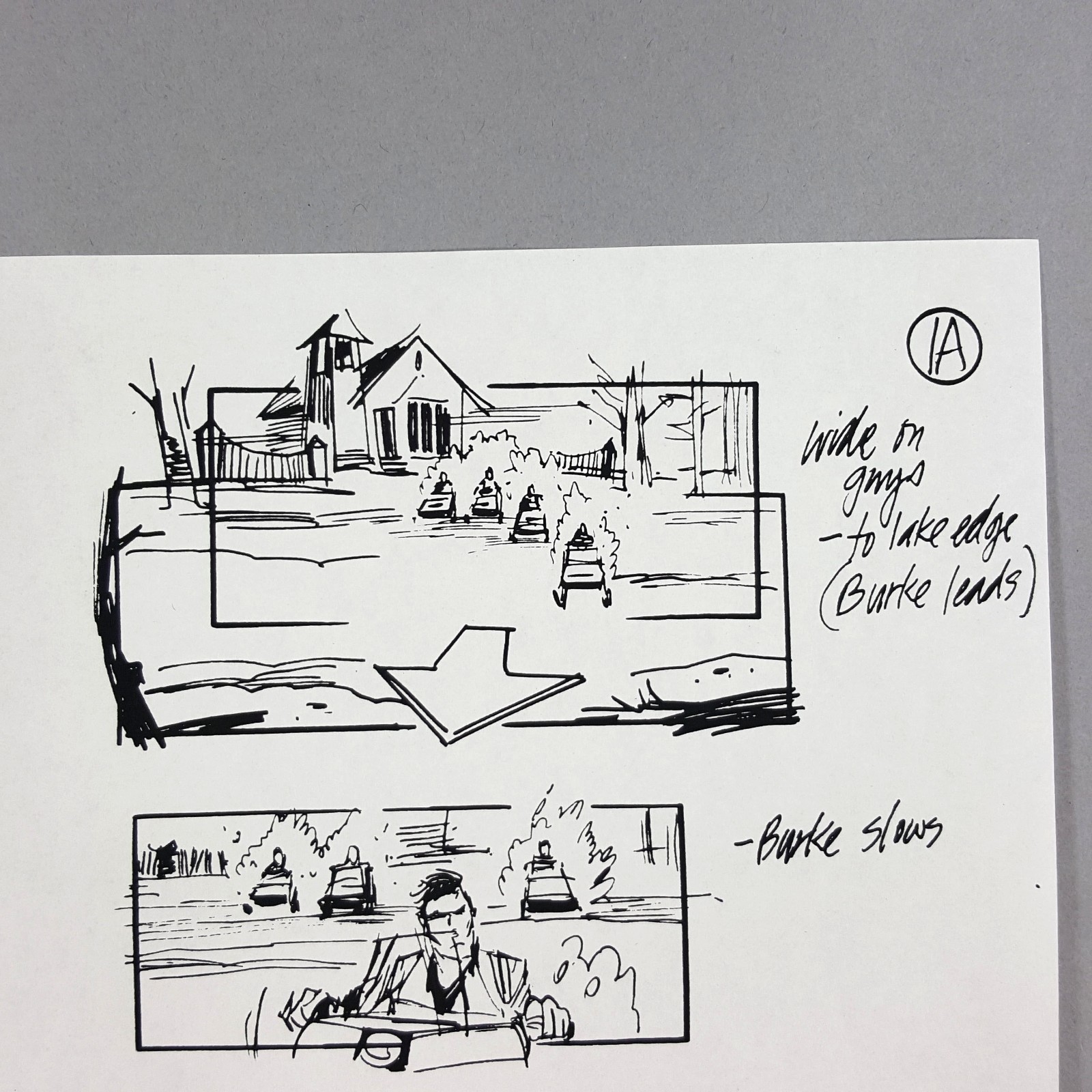 Image 3 of Die Hard 2 - Production Used Storyboard, Bruce Willis Snowmobile Chase, Prop 1A