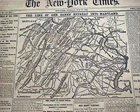 Post First Battle of WINCHESTER MAP Nathaniel Banks Retreat 1862 Civil War News