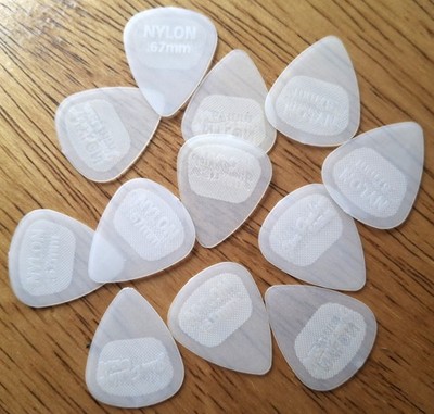 Dunlop Nylon Glow Standard Guitar Picks, .67mm, 12 Pack