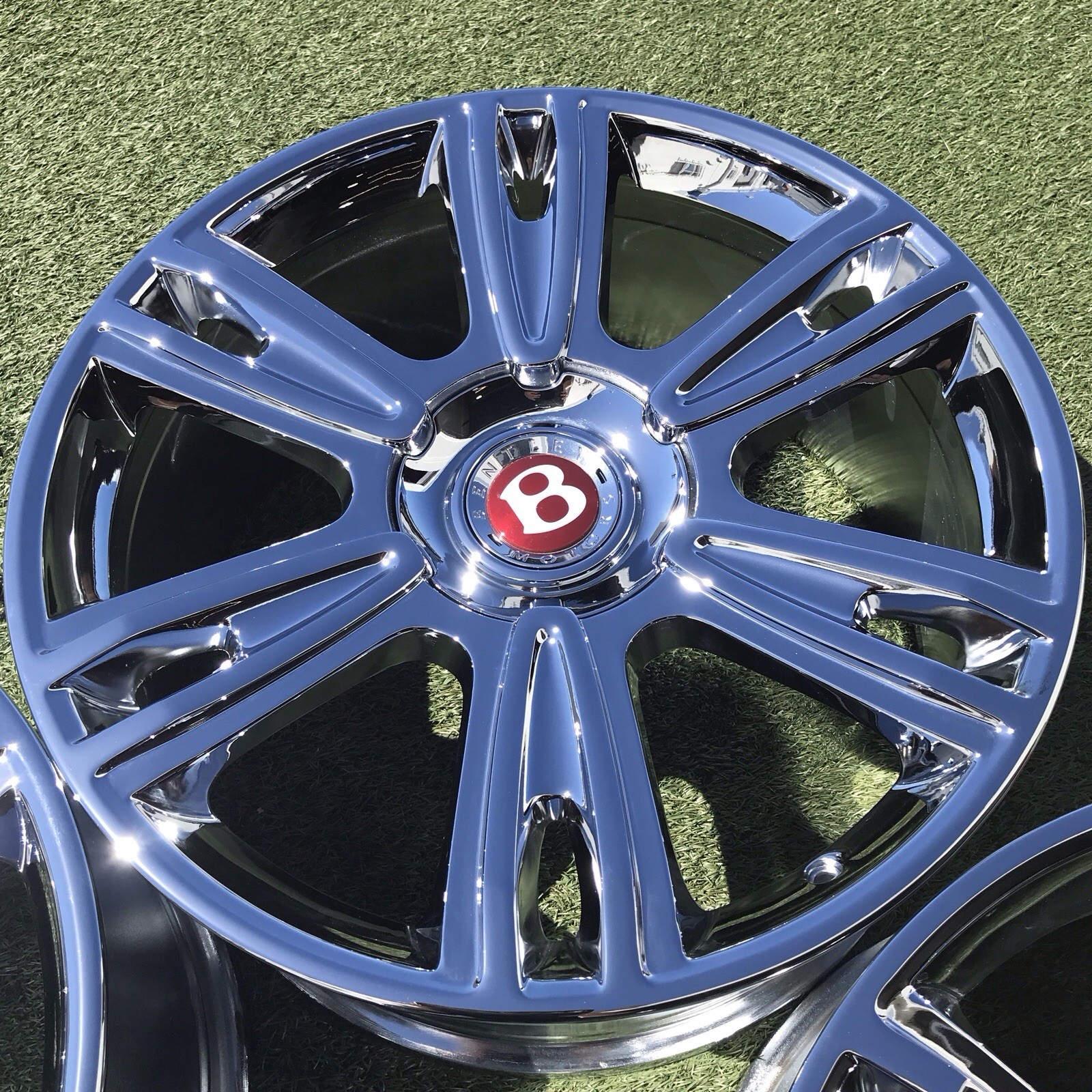 21 BENTLEY CONTINENTAL RIMS OEM GENUINE FACTORY CHROME 3W0601025ED