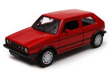 Modellino auto 1:34 Golf I Gti rosso pressofuso nuovo
