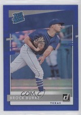 2020 Panini Donruss Rated Rookie Holo Blue Brock Burke #40 Rookie RC 07rd
