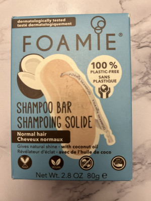 Foamie Shampoo Bar Kokosöl normales Haar Neu in OVP Vegan Öko Zero Waste Geschenk