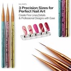 Flexible Nail Practice Hand with Clamp Silicone Training Hand with 100 Tips — photo 6
