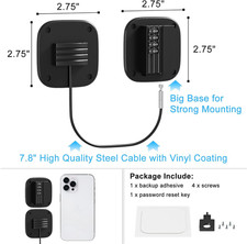 Fridge Lock with Combination, No Key Required, Upgrade Refrigerator Lock with...