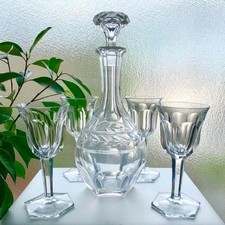 Old Baccarat Carafe Wine Glass Set Of 4 Malmaison From Japan