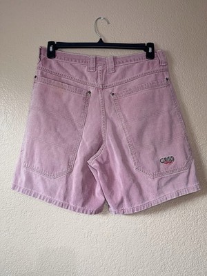 Vintage Grind Inc Denim Pink Jean Shorts 90s skateboard Skate Y2k Baggy Sz L