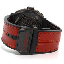 Hublot Big Bang Unico Ferrari Carbon Fiber Skeleton Red Crystal 401.QX.0123.VR 4