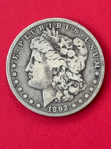 Key Date 1892 S Morgan Silver Dollar very fine condition