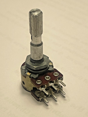 Vintage ALPS Dual 100K Linear Miniature Potentiometer HiFi Amp Japan 100KBX2 52B