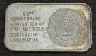 Rare 1 Oz ANA 82nd Anniversary Boston 1973 Vintage Silver Art Bar