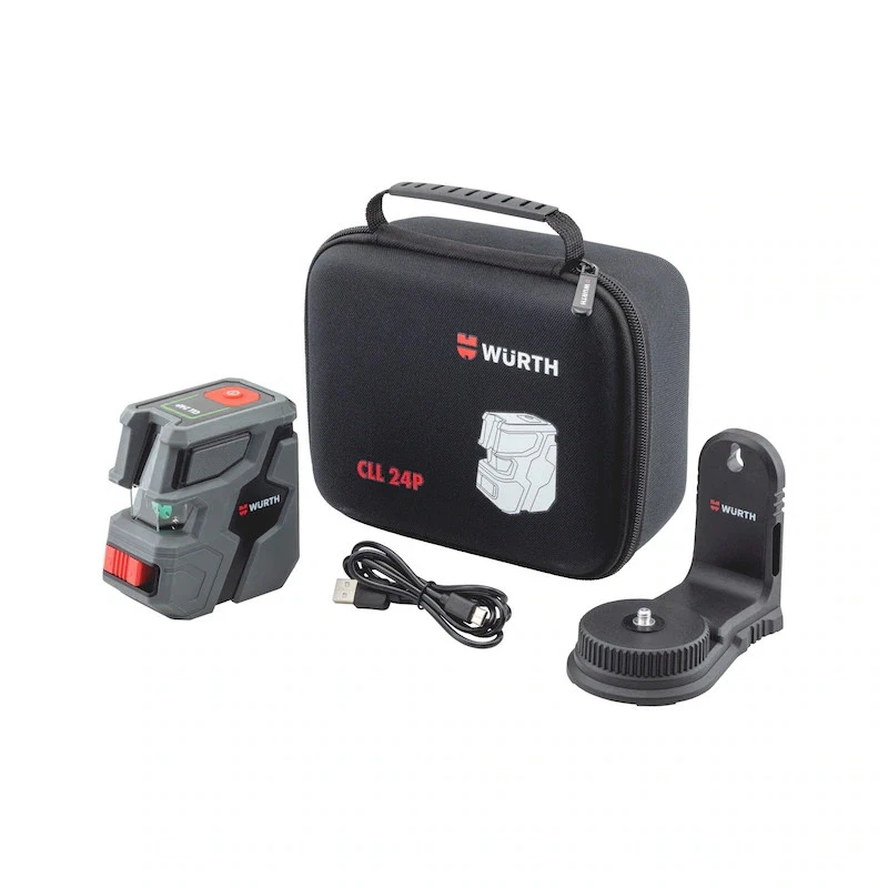 Würth Kreuzlinienlaser Grün Schwarz CLL 24P Limited Edition Akku Laser Profi - Bild 2 von 3