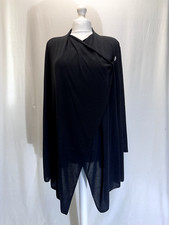 Grace Brand Women's Cardigan Uk Size 26 Dark Grey Polyester Wrap Over Warm
