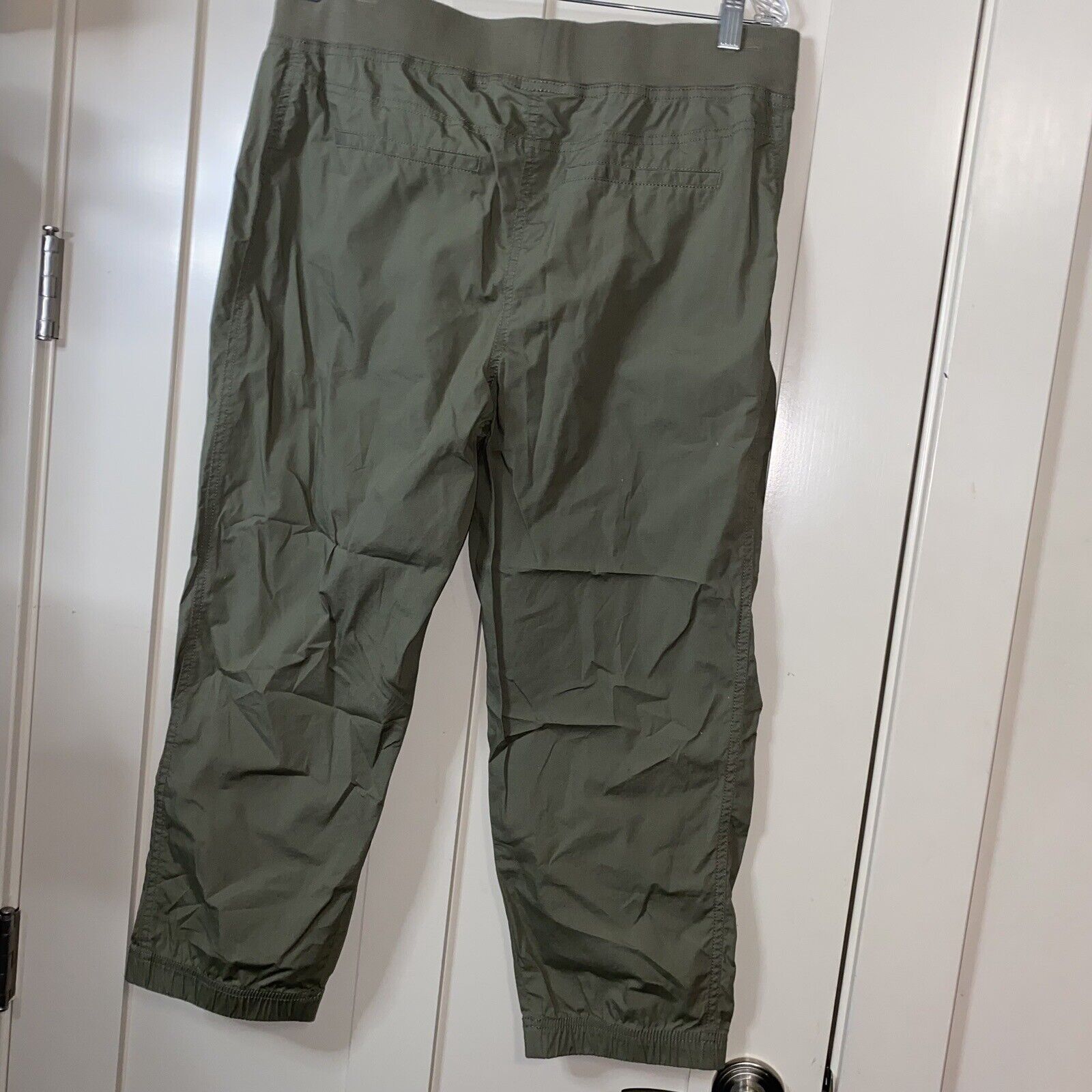 Chicos Jogger Track Pants Sage Green Size 1 Medium - image 4