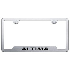 Nissan Altima License Plate Frame Brushed Chrome