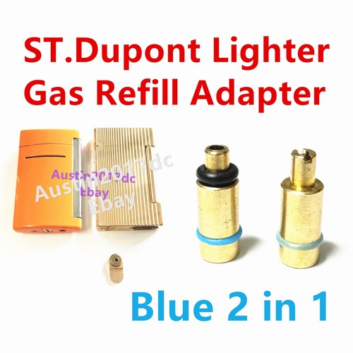 Dupont Feuerzeug Gas Nachfülladapter für blaue Kappe LD/L8/LG/Slim/Maxijet/Taschenlampe - Bild 1 von 2