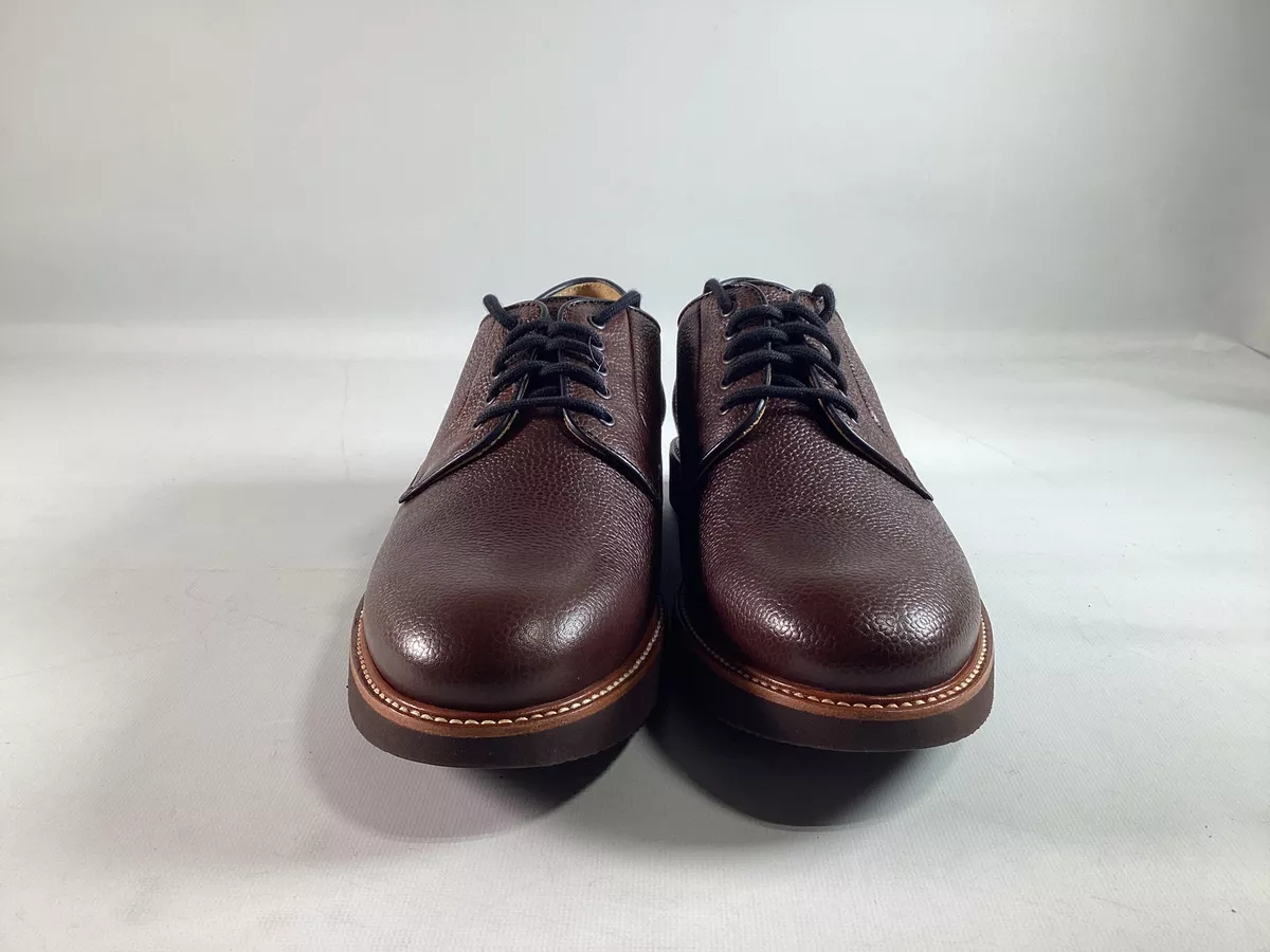 Mens Sam Hubbard Brown Pebble Grain Highlander Dress Shoes NEW