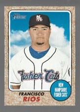 2017 TOPPS HERITAGE MINOR LEAGUE FRANCISCO RIOS NEW HAMPSHIRE #167
