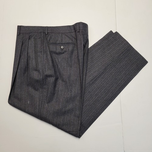 Ermenegildo Zegna GRIS Rayas Traje Chaqueta Pantalones Para Hombre 44 R EU 52 100% Lana - Imagen 8 de 14