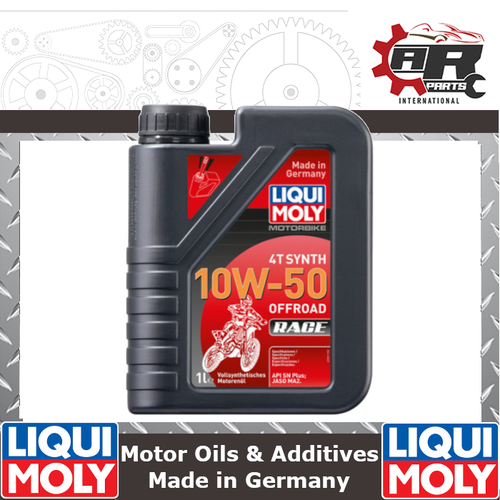 Liqui Moly Motorbike 4T Fully Syn 10w50 Offroad Race Engine Oil 1L