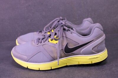 Nike Sneaker Lunarglide 3 Damen Sportschuhe Gr. 38,5 grau gelb Running BS89