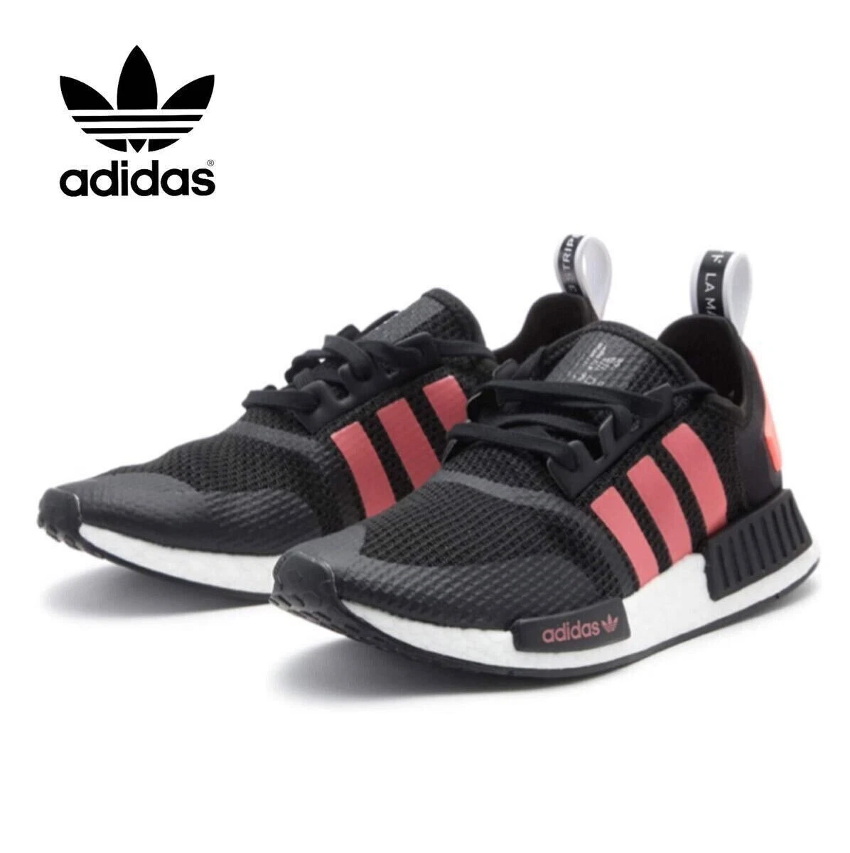 adidas NMD_R1 Black Signal Pink for Sale | Authenticity Guaranteed | eBay