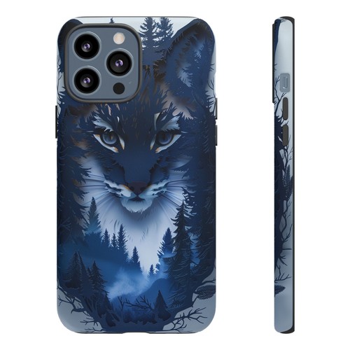 Blue Bobcat Wilderness Cat - Phone Ink Cover Case for iPhone, Galaxy, Pixel - 第 104/281 張圖片